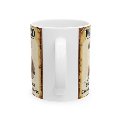 Wanted Poster Ceramic Mug - Boxer Breed