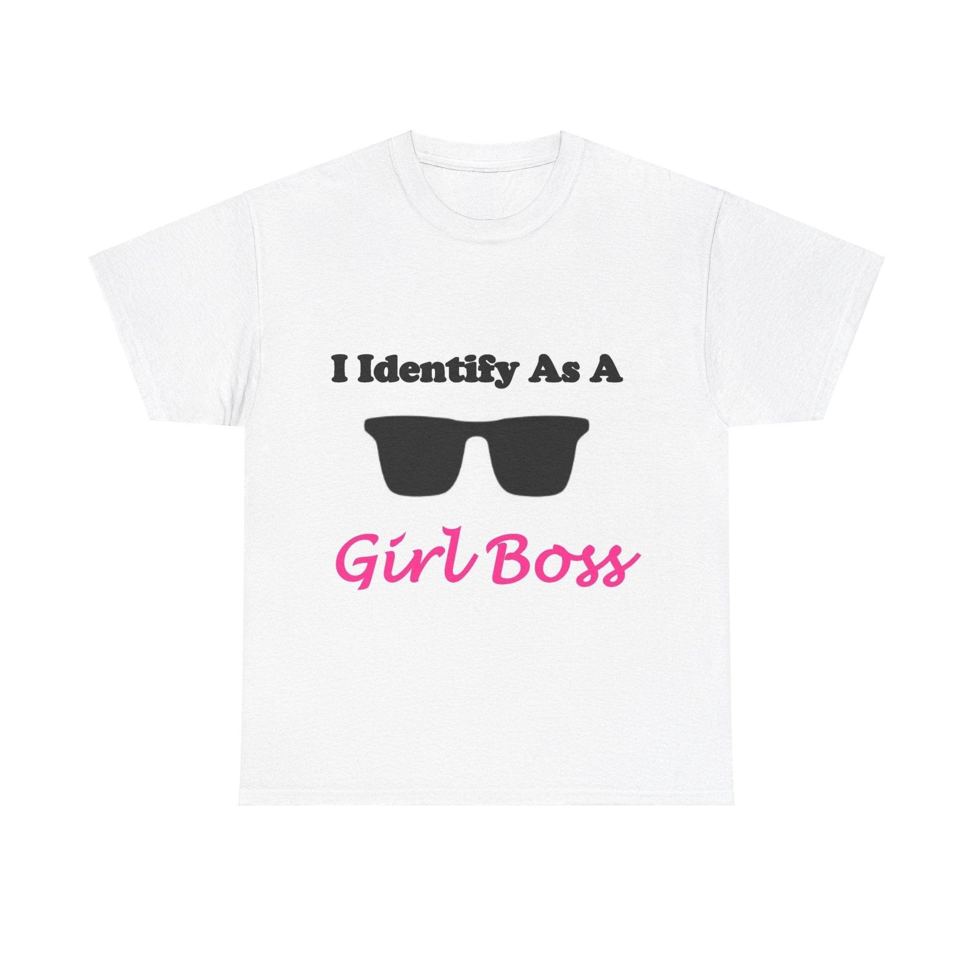 Girl Boss (White) - Unisex Heavy Cotton Tee - Better Mode