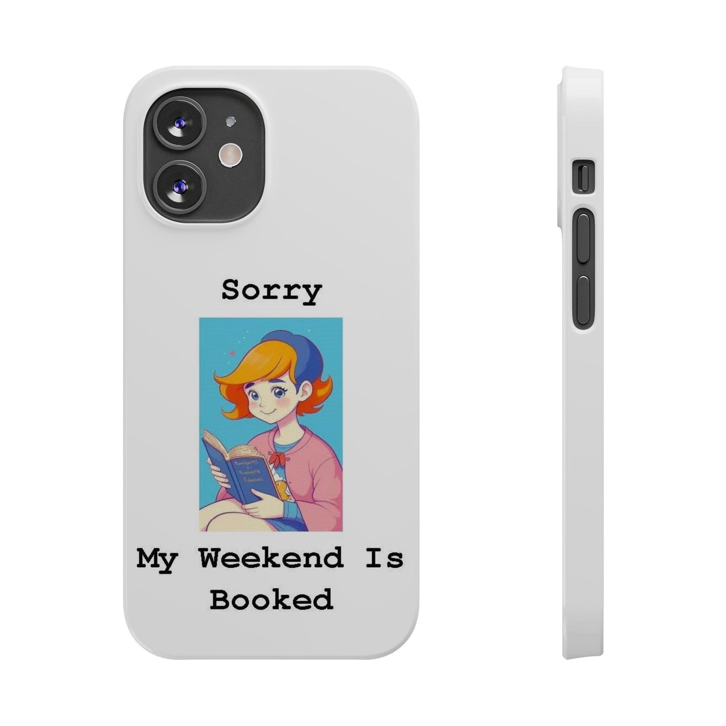 Booked 1 (White) - Slim Phone Cases - Better Mode