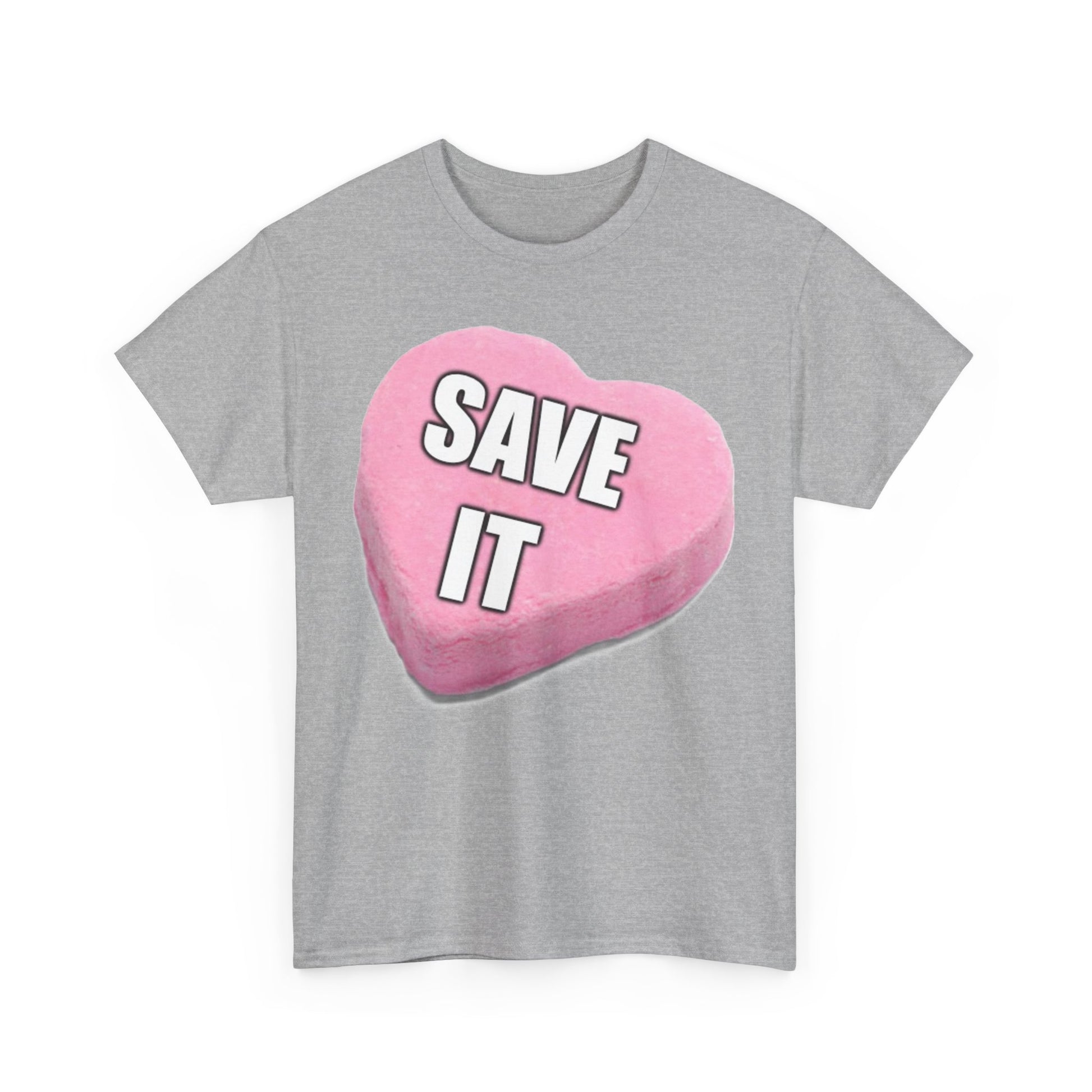 Candy Heart "Save It" - Unisex Heavy Cotton T-Shirt - Better Mode