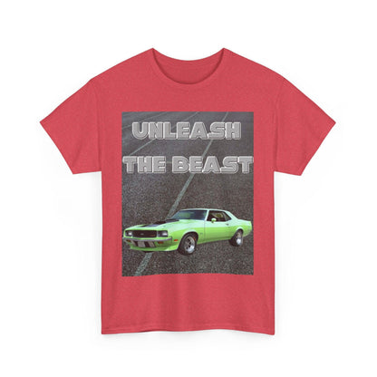 Unleash The Beast Classic Car Green - Unisex Heavy Cotton T-Shirt