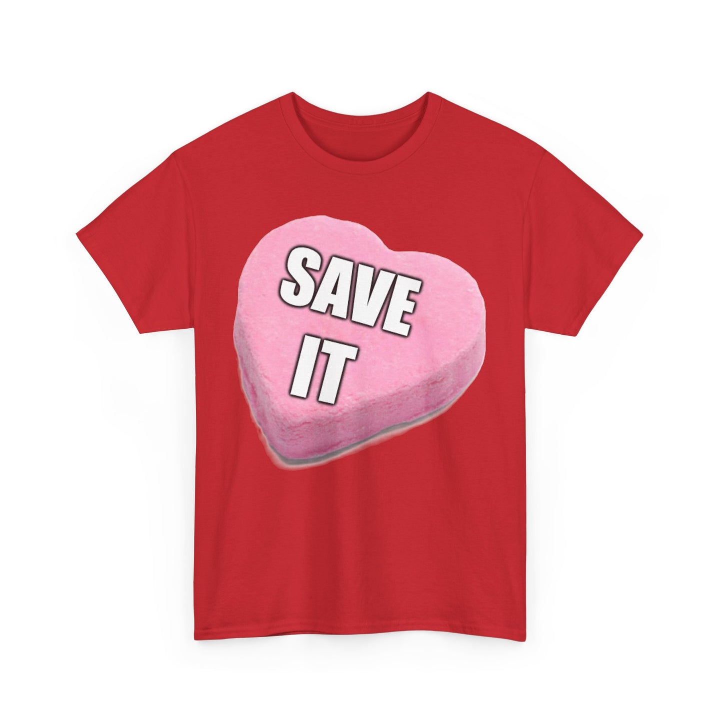 Candy Heart "Save It" - Unisex Heavy Cotton T-Shirt - Better Mode