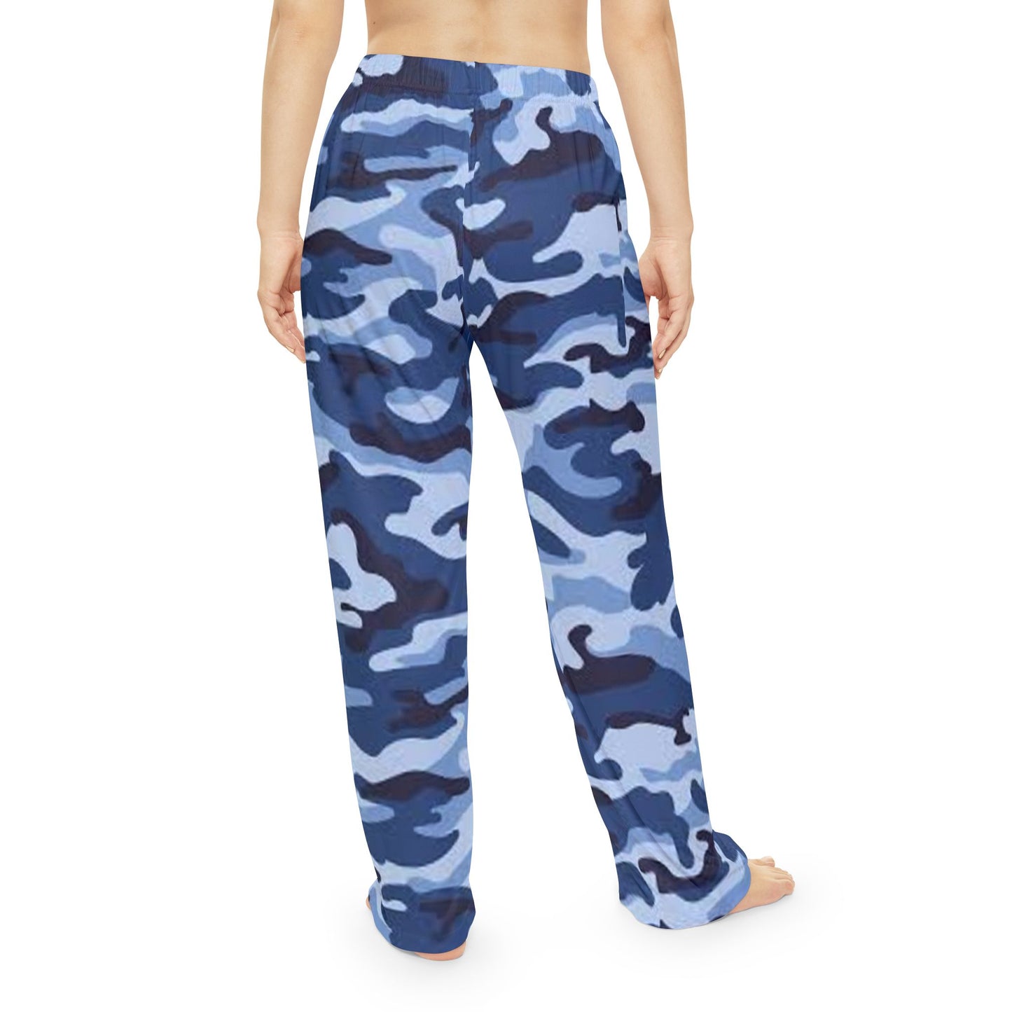 Blue Camo Women's Pajama Pants