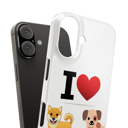 I Heart Dogs - Slim Phone Cases