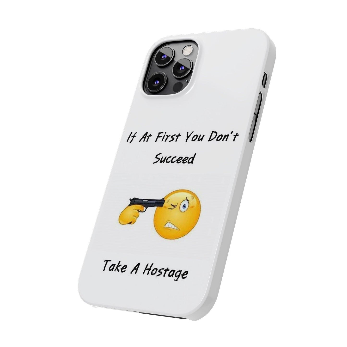 Hostage (White) - Slim Phone Cases - Better Mode