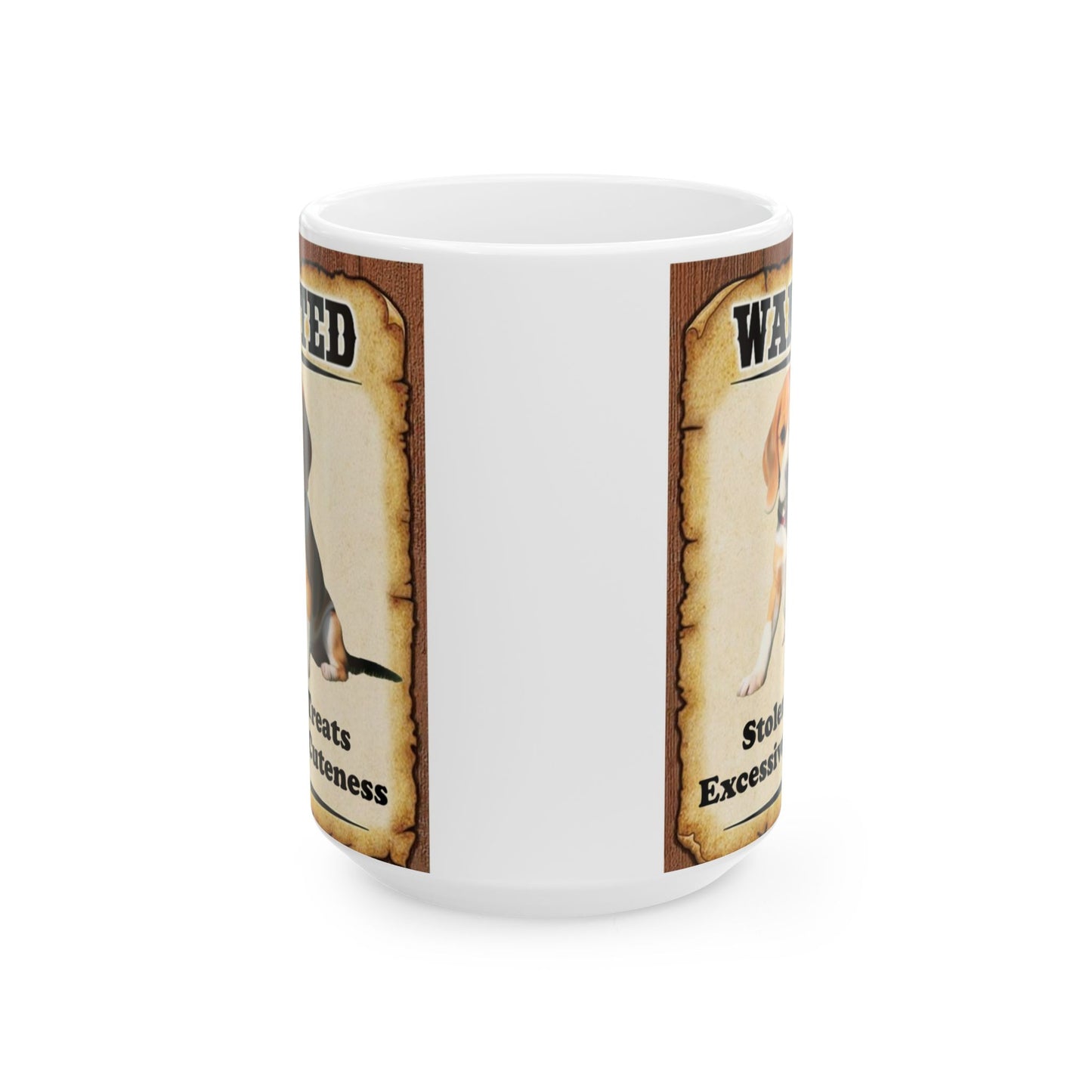 Wanted Poster Ceramic Mug - Beagle