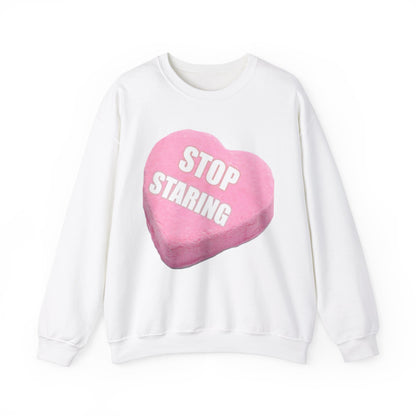 Candy Heart "Stop Staring" - Crewneck Sweatshirt - Better Mode