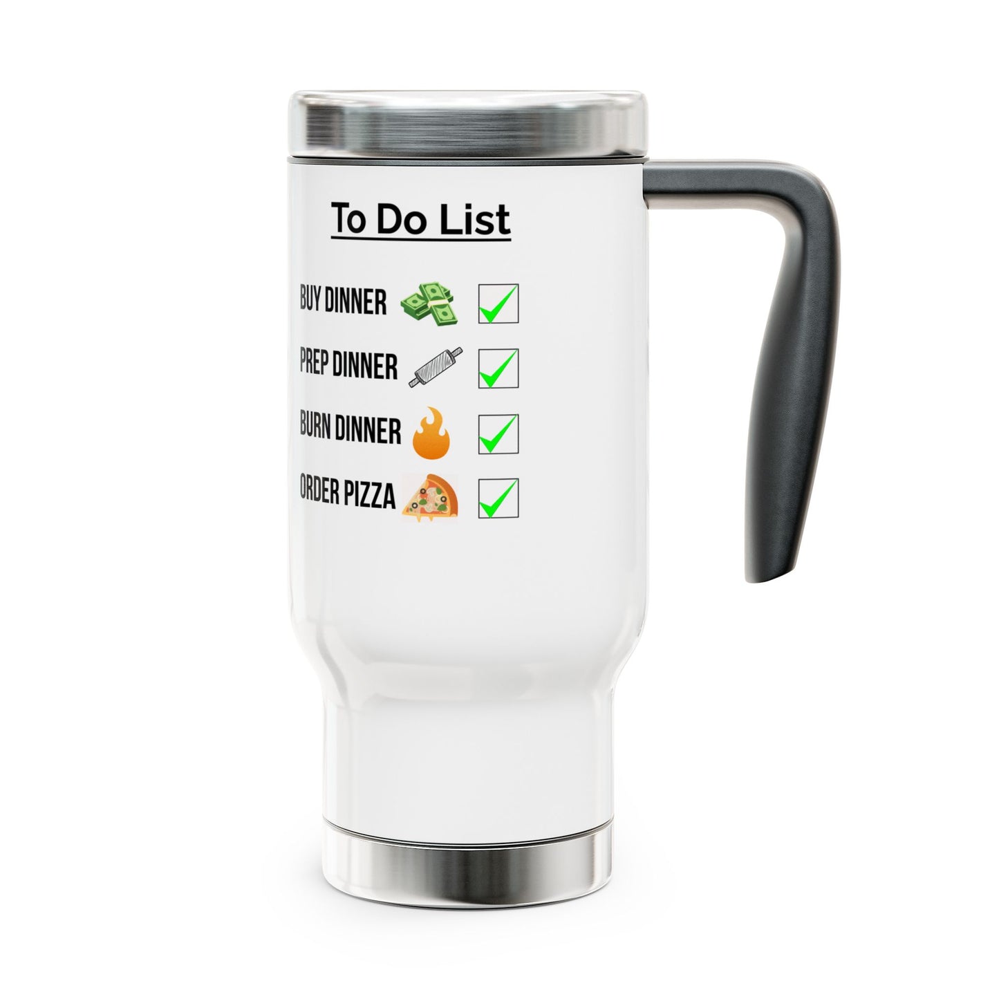 To Do List "Dinner" Stainless Steel Travel Mug