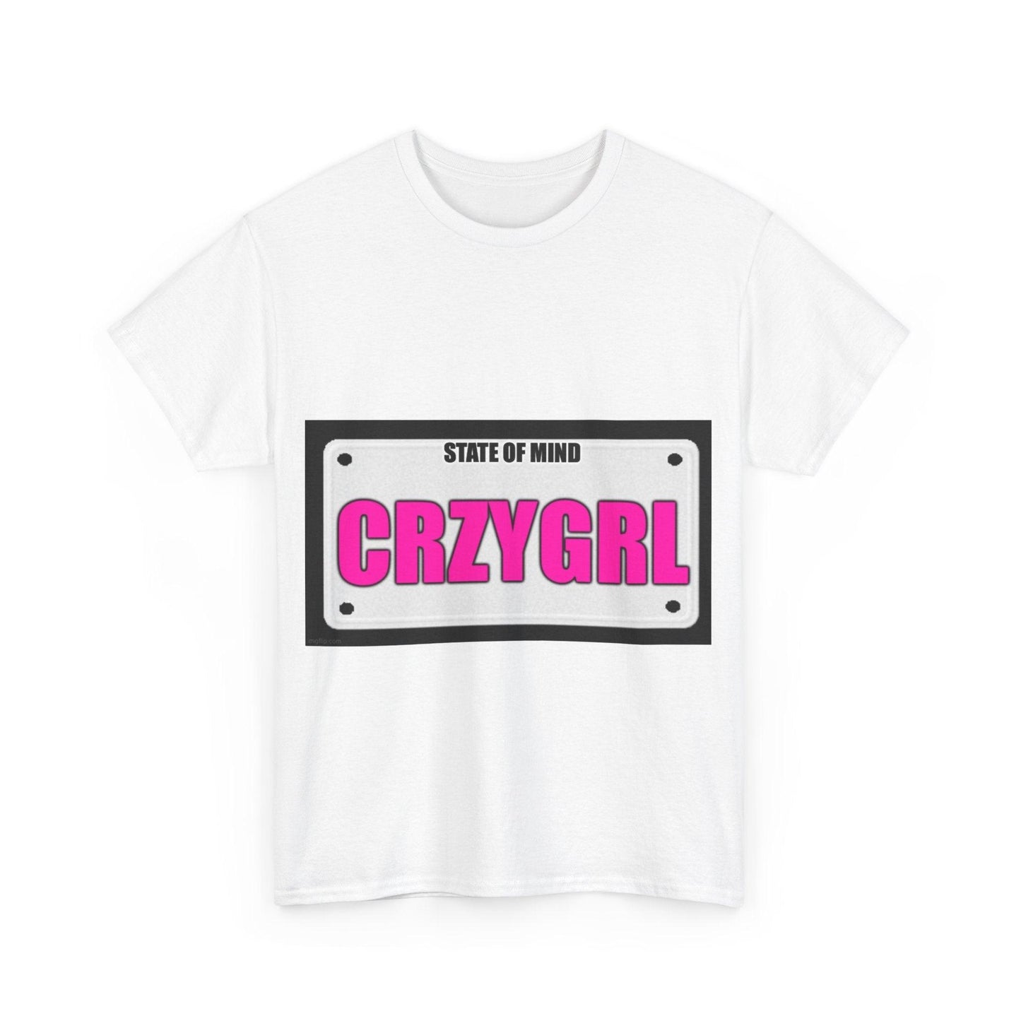 State Of Mind - CRZYGIRL - Unisex Heavy Cotton T-Shirt