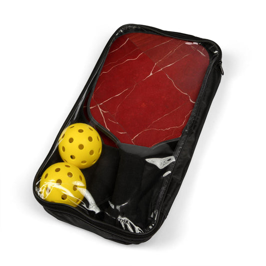 Red Marble Pattern - Pickleball Kit