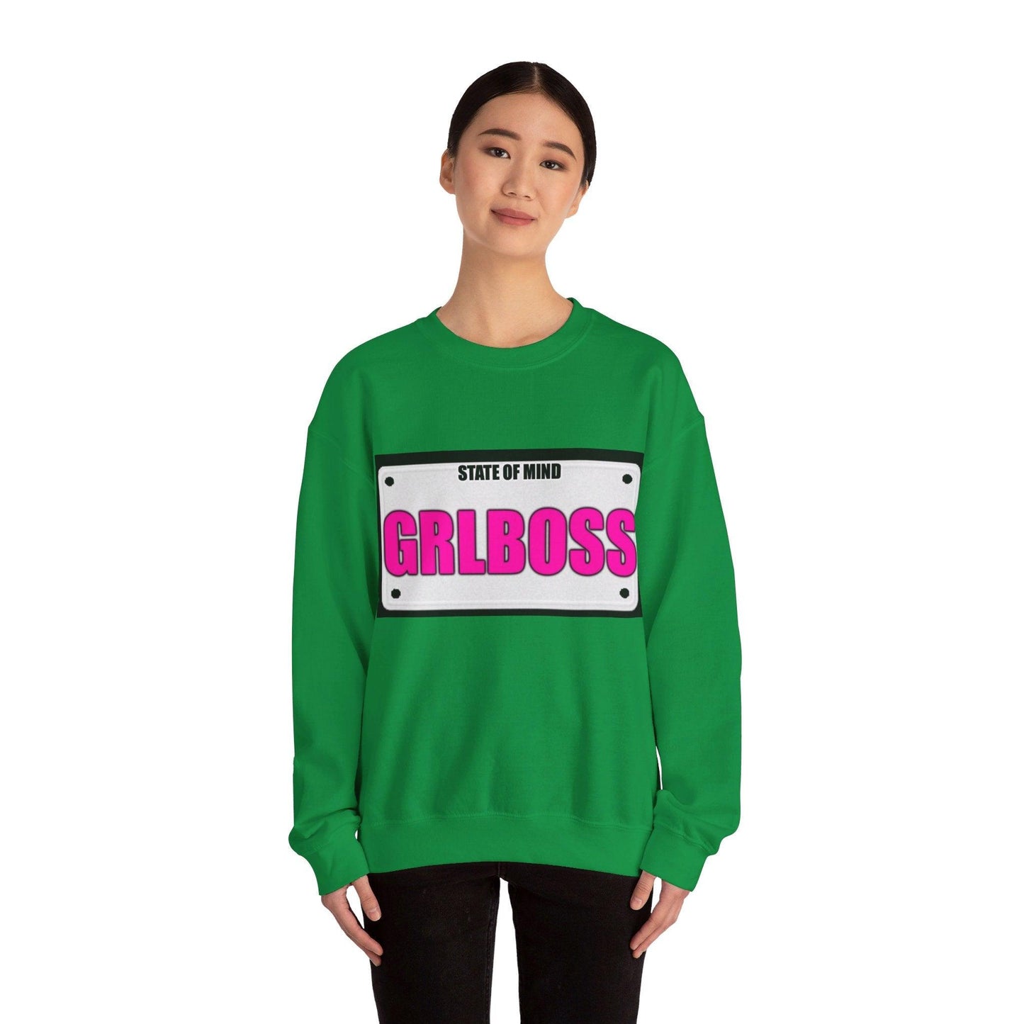 State Of Mind - GRLBOSS - Unisex Heavy Blend™ Crewneck Sweatshirt