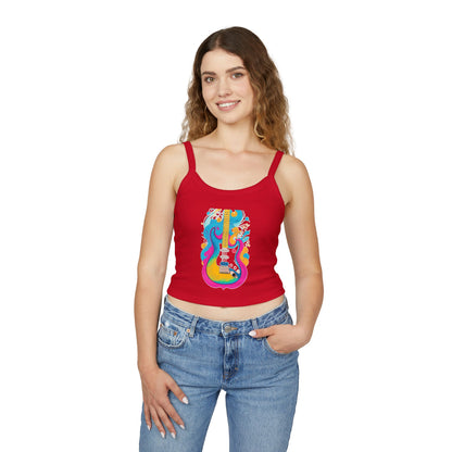 Guitar - Women's Spaghetti Strap Tank Top