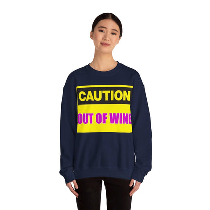 Caution Wine - Unisex Heavy Blend™ Crewneck Sweatshirt