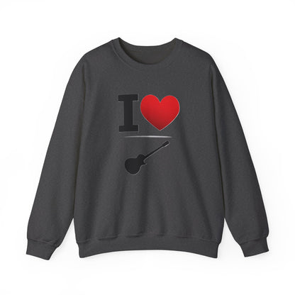 I Heart Guitar - Crewneck Sweatshirt