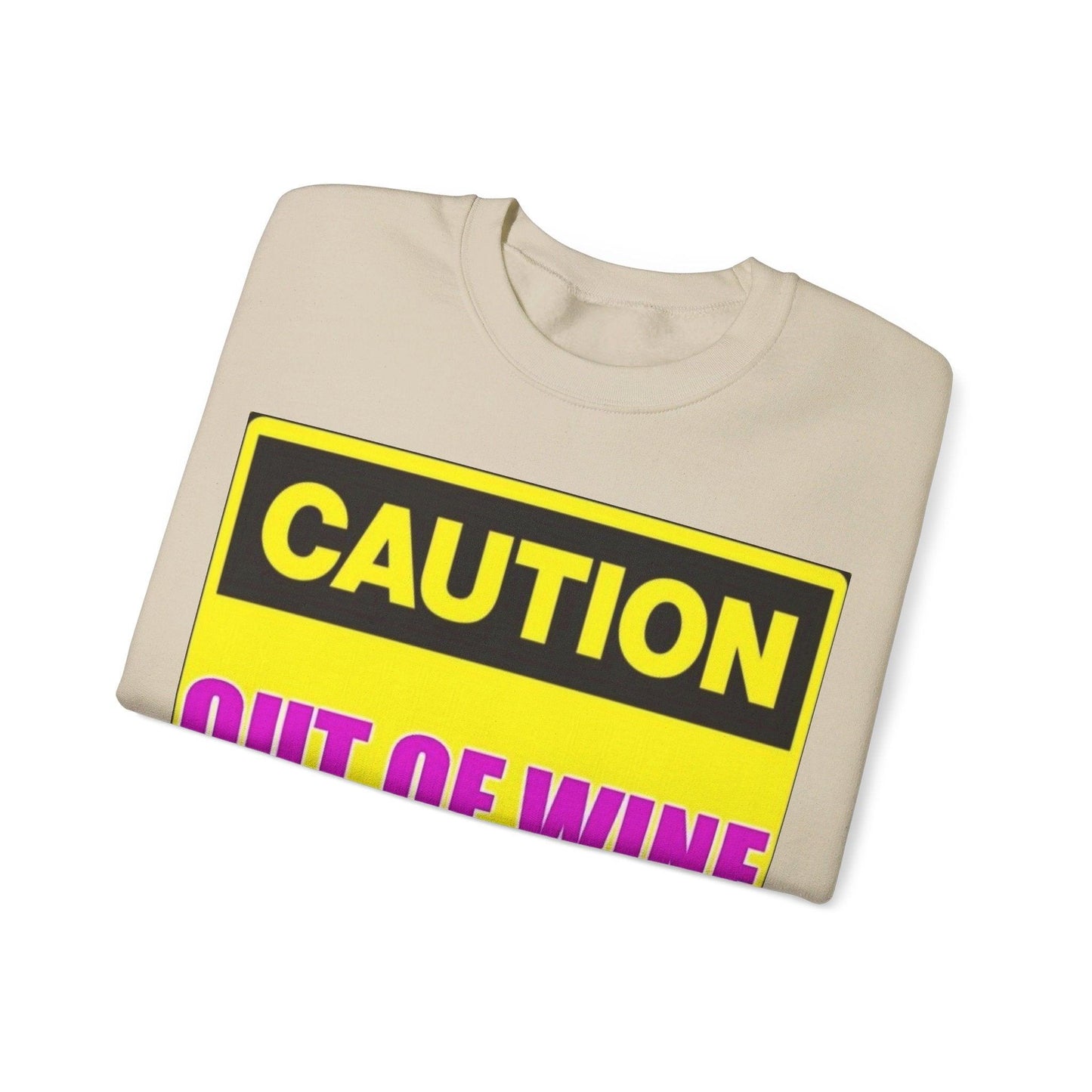 Caution Wine - Unisex Heavy Blend™ Crewneck Sweatshirt