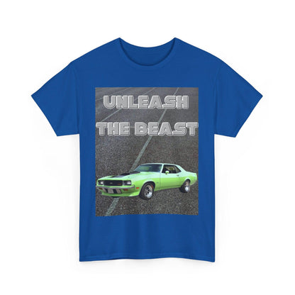 Unleash The Beast Classic Car Green - Unisex Heavy Cotton T-Shirt