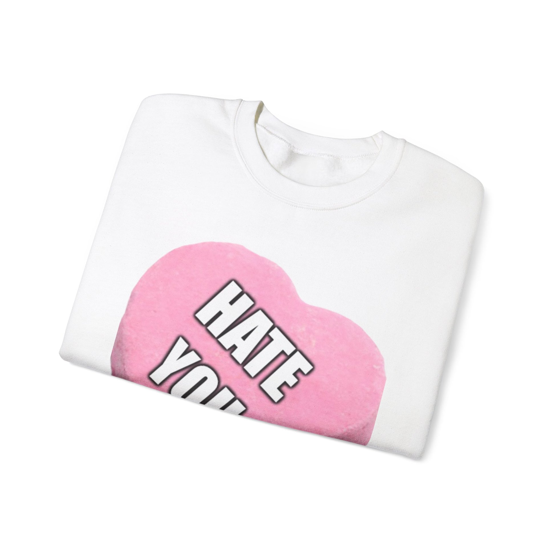 Candy Heart "Hate You" - Crewneck Sweatshirt - Better Mode