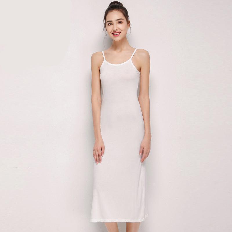 Women's Summer Mid Length Modal Suspender Dress - Better Mode