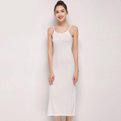 Women's Summer Mid Length Modal Suspender Dress - Better Mode