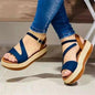 Women's Hollow Buckle Platform Sandals