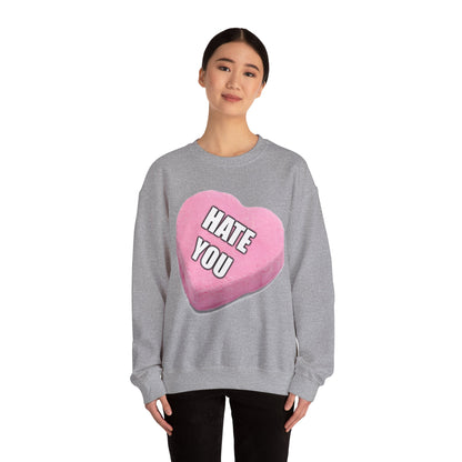 Candy Heart "Hate You" - Crewneck Sweatshirt