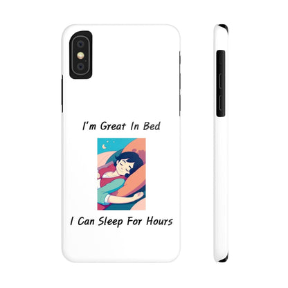 Great In Bed (White) - Slim Phone Cases - Better Mode