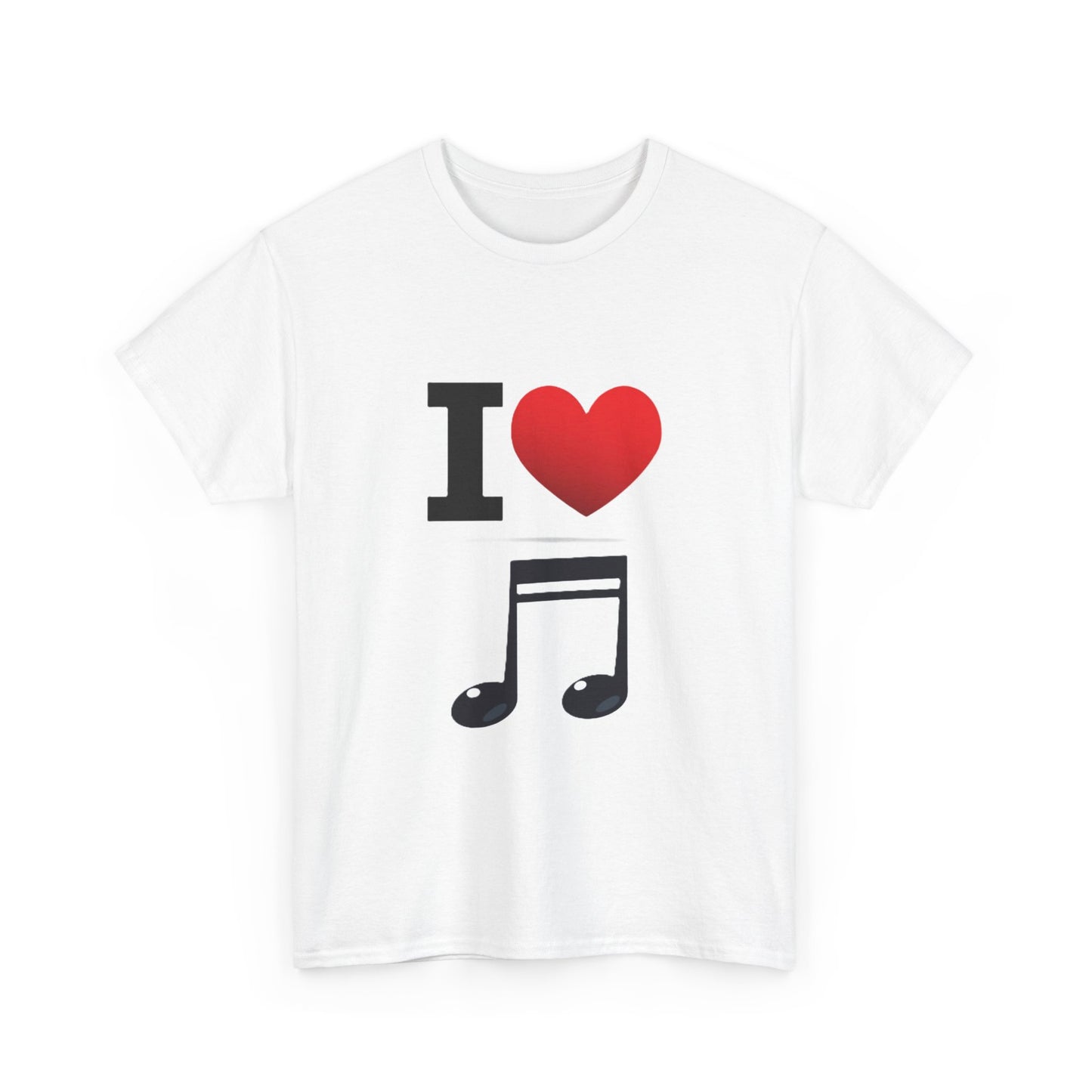 I Heart Music - Unisex Heavy Cotton T-Shirt