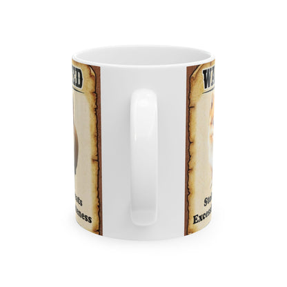 Wanted Poster Ceramic Mug - Pomeranian