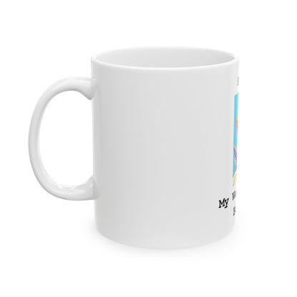 Sorry My Weekend Is Booked (White) - Ceramic Mug, (11oz, 15oz) - Better Mode