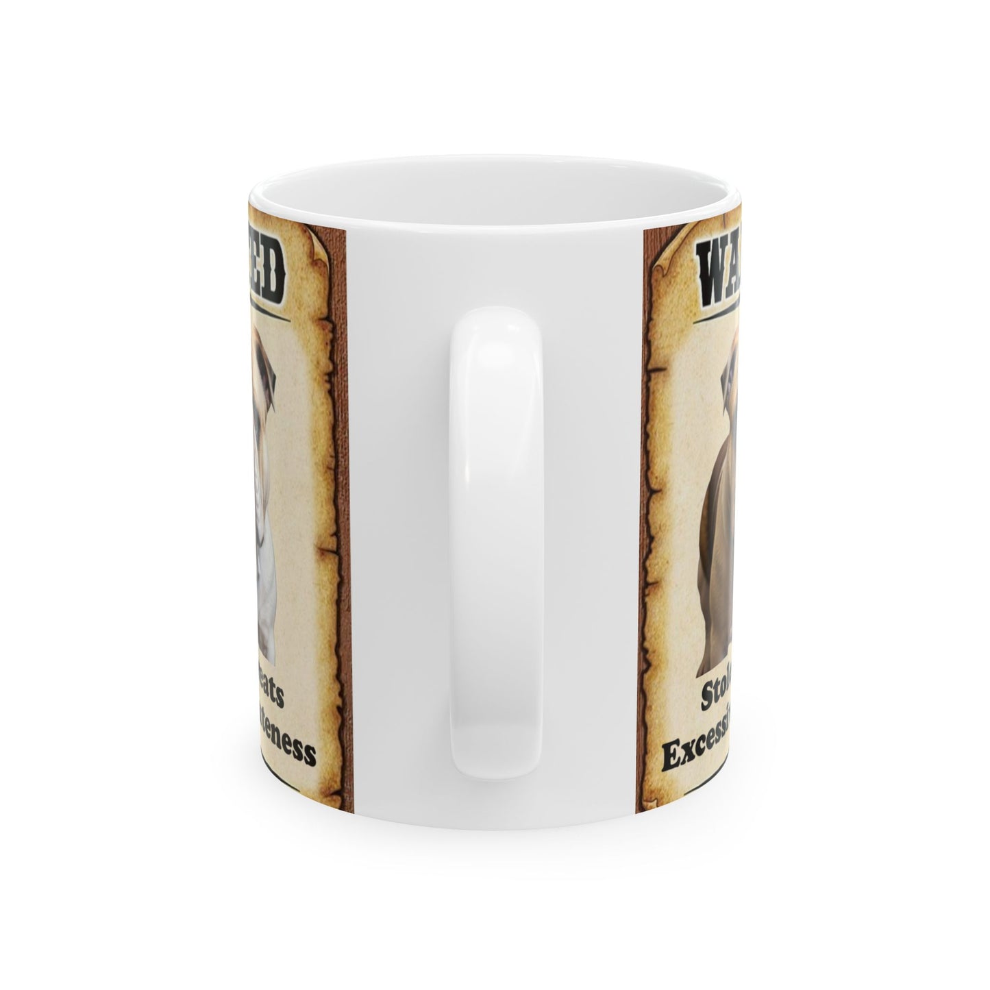 Wanted Poster Ceramic Mug - Bulldog