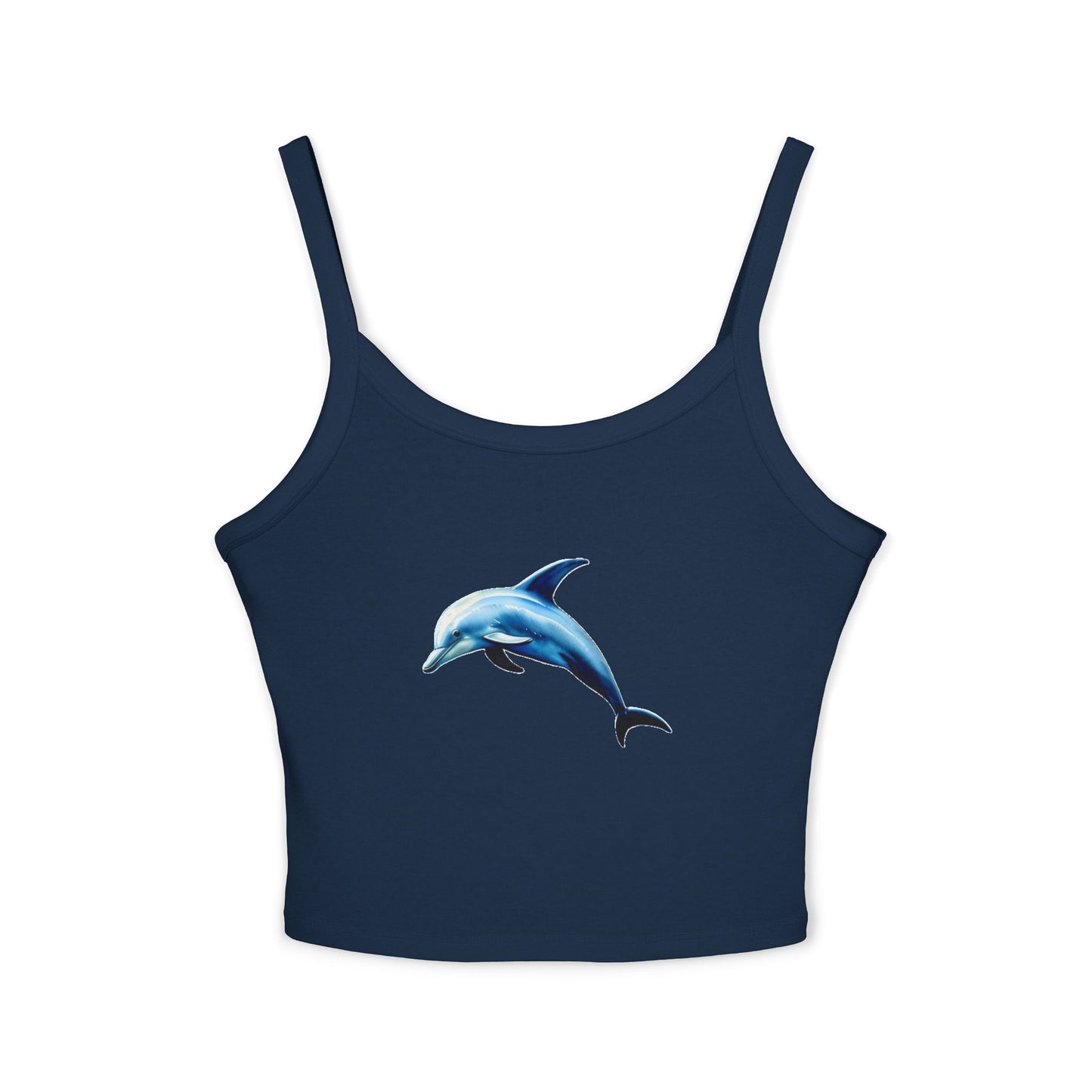 Dolphin - Women's Spaghetti Strap Tank Top