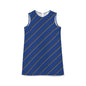 A-line Sleeveless Dress (Blue)