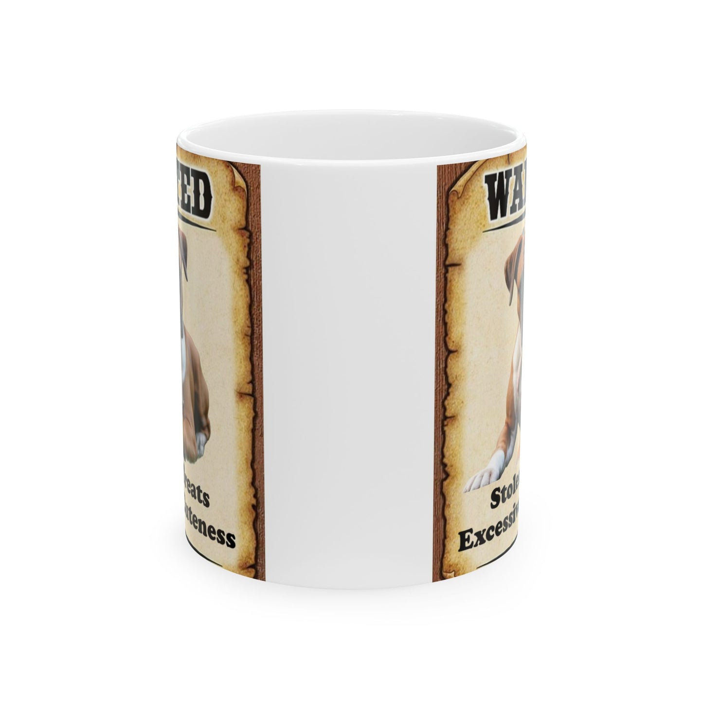 Wanted Poster Ceramic Mug - Boxer Breed