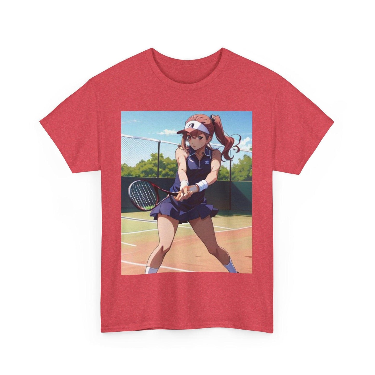 Anime Tennis 7 - Unisex Heavy Cotton T-Shirt