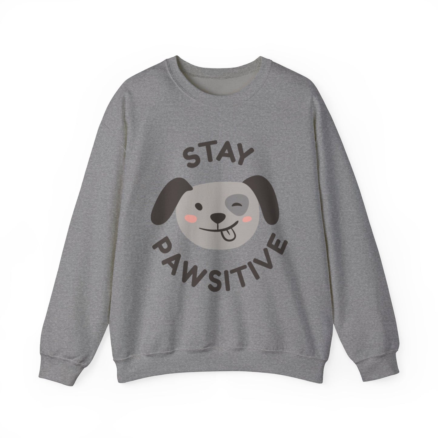 Stay Pawsitive - Crewneck Sweatshirt