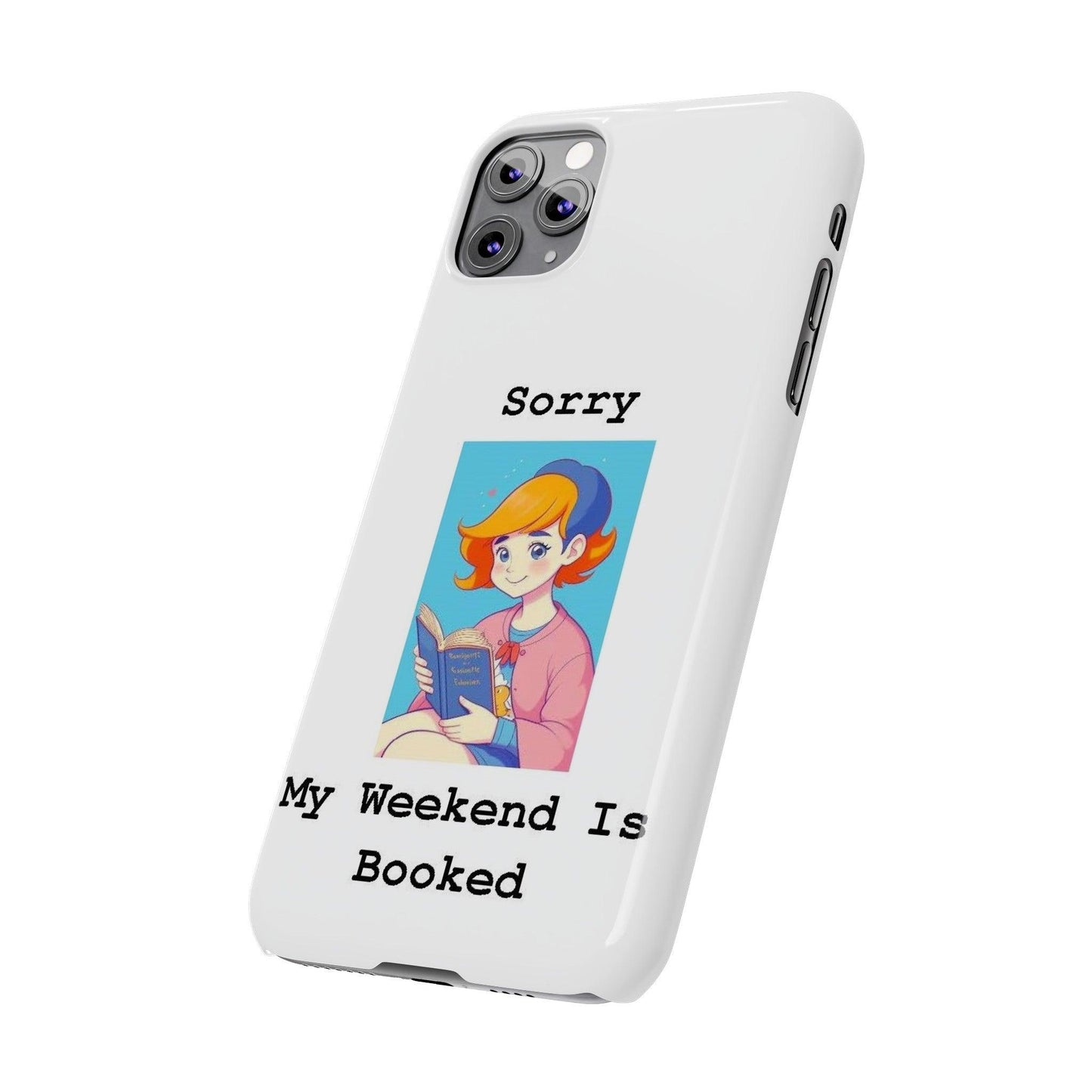 Booked 1 (White) - Slim Phone Cases - Better Mode