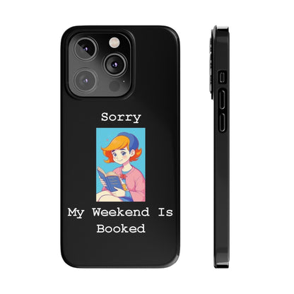 Booked 1 (Black) - Slim Phone Cases - Better Mode