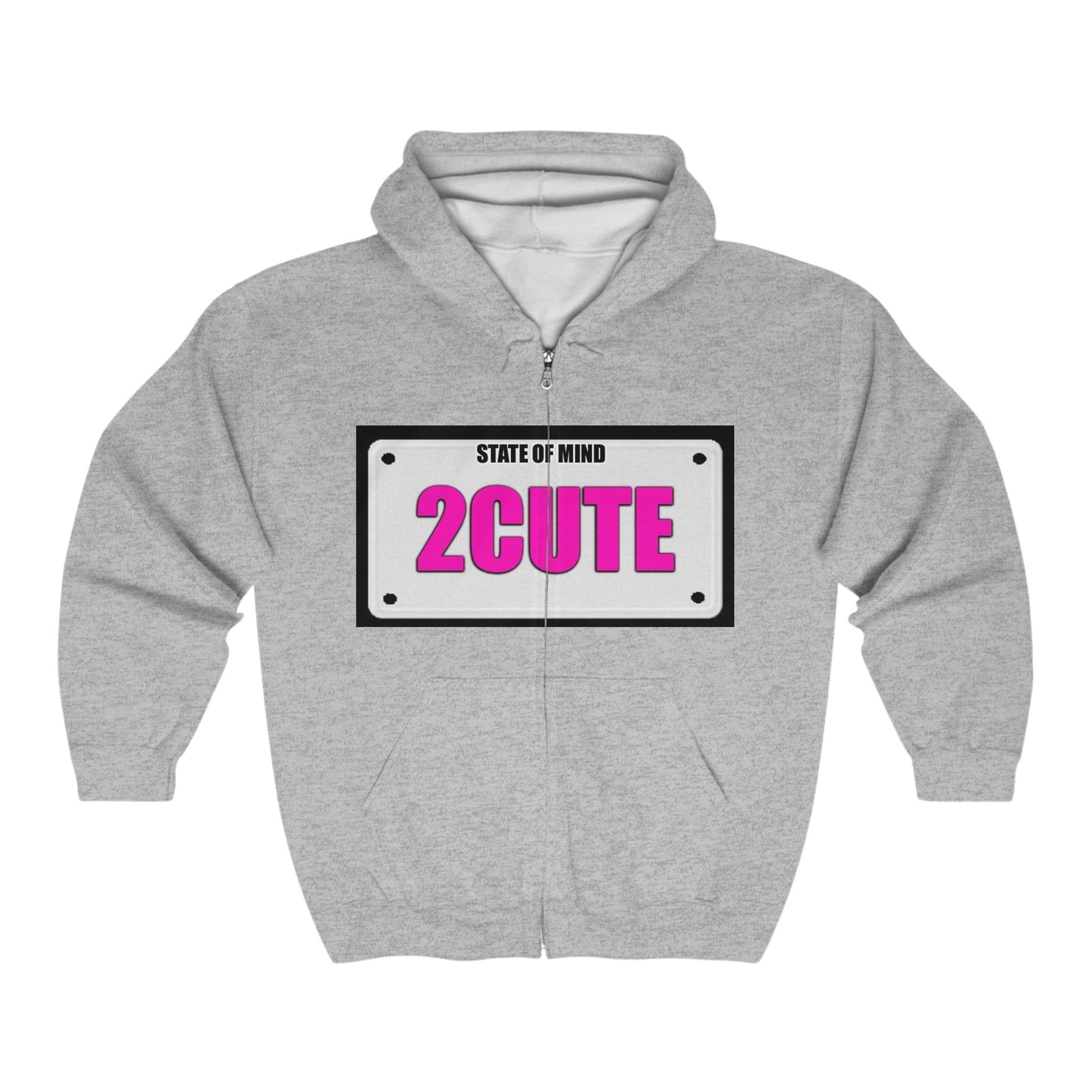 State Of Mind "2CUTE" - Full Zip Hooded Sweatshirt