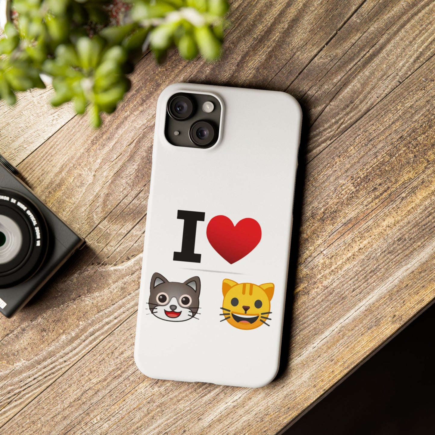 I Heart Cats - Slim Phone Cases