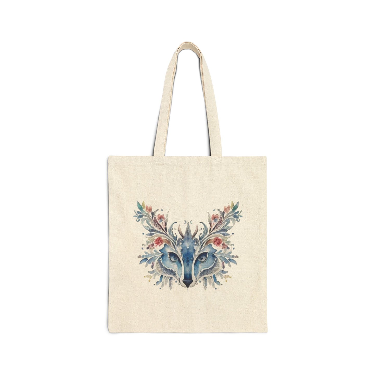 Floral fox Tote Bag