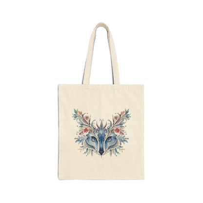 Floral fox Tote Bag