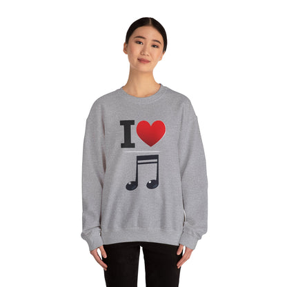 I Heart Music - Crewneck Sweatshirt - Better Mode