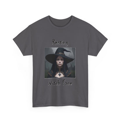 Halloween - Resting Witch Face - Unisex Heavy Cotton T-Shirt