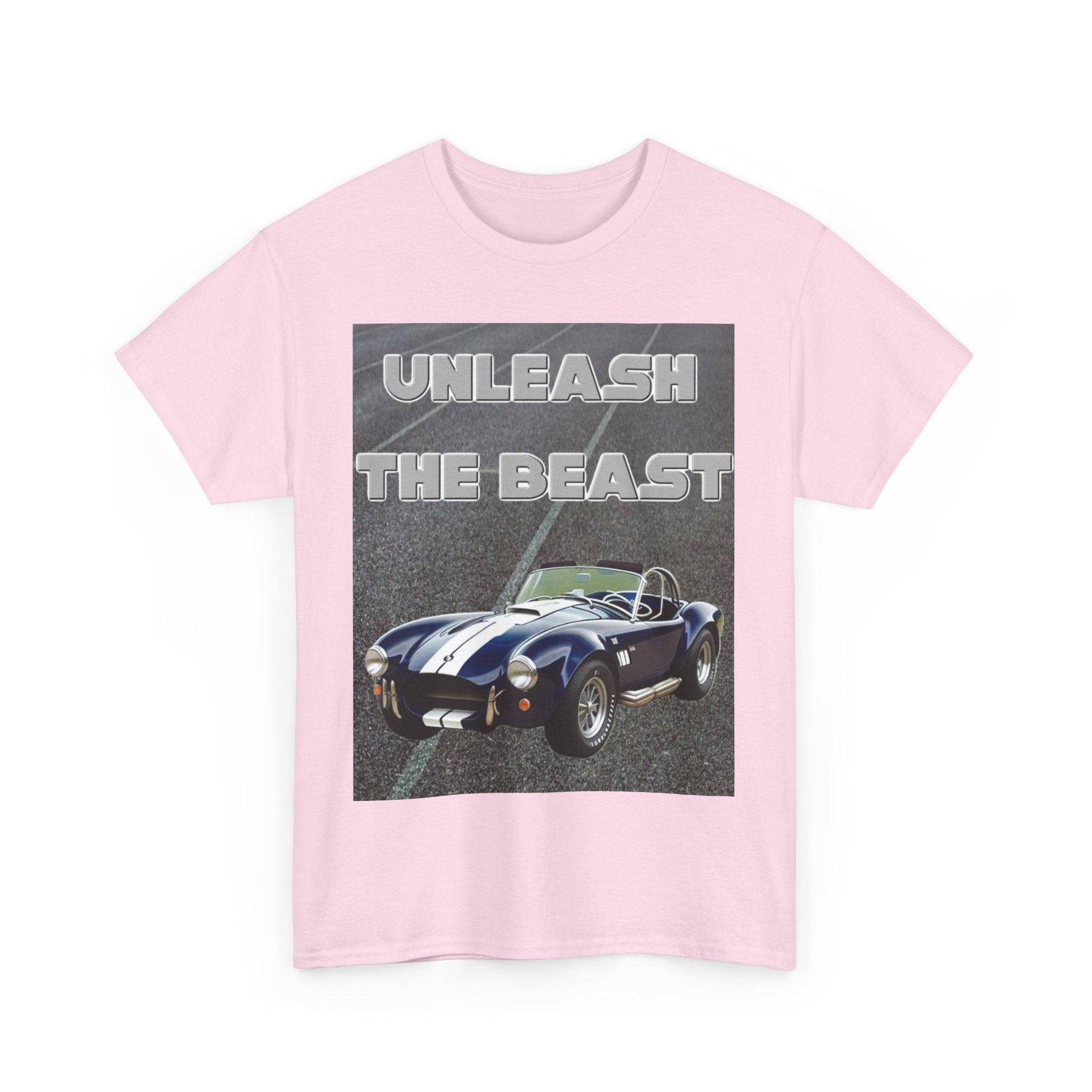 Unleash The Beast Classic Cars Blue Cobra - Unisex Heavy Cotton T-Shirt - Better Mode