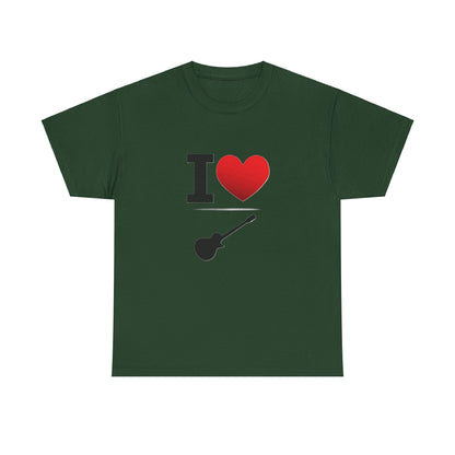 I Heart Guitar - Unisex Heavy Cotton T-Shirt - Better Mode