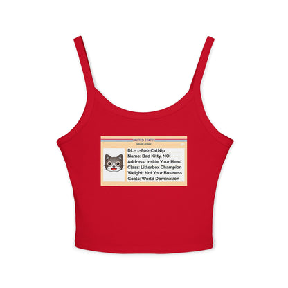 Women's Tank Top - Cat - Drivers License Design