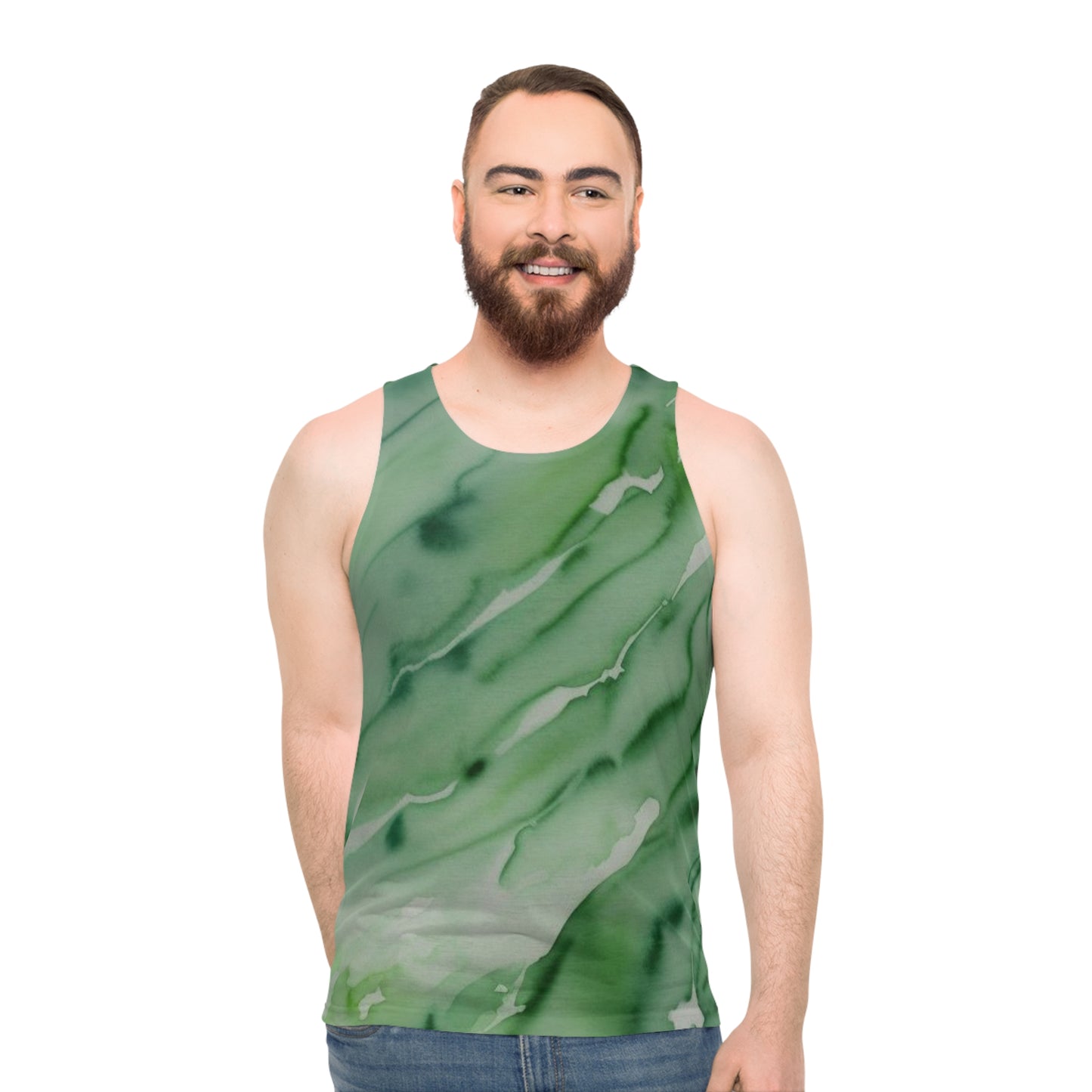 Green Marble Tank Top