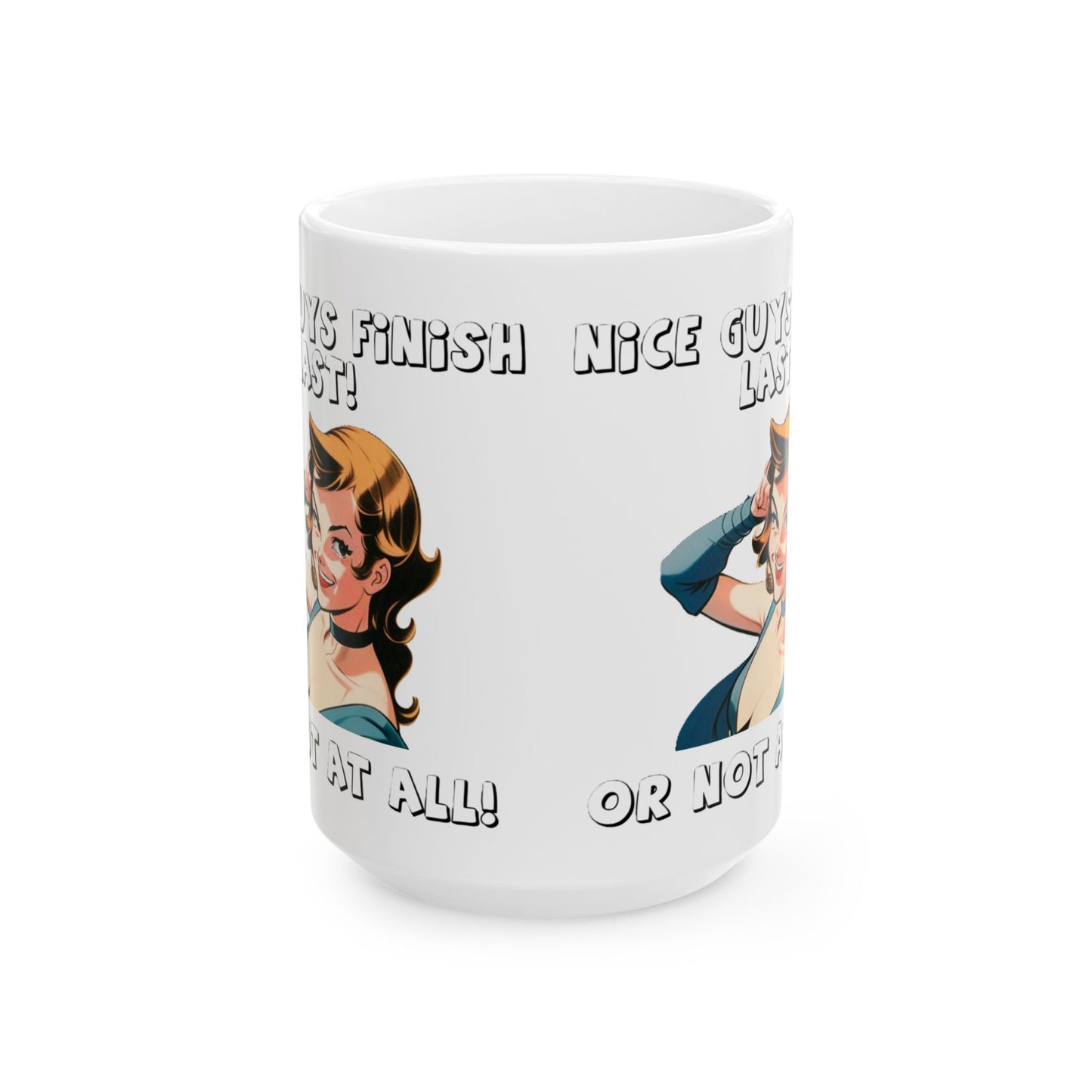 Nice Guys (White) - Ceramic Mug, (11oz, 15oz)