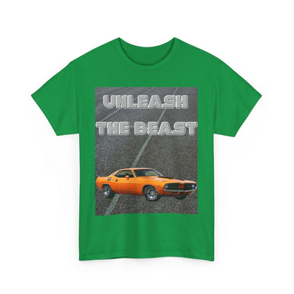 Unleash The Beast Classic Cars Orange - Unisex Heavy Cotton T-Shirt