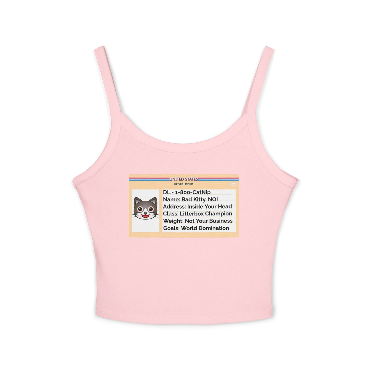 Women's Tank Top - Cat - Drivers License Design